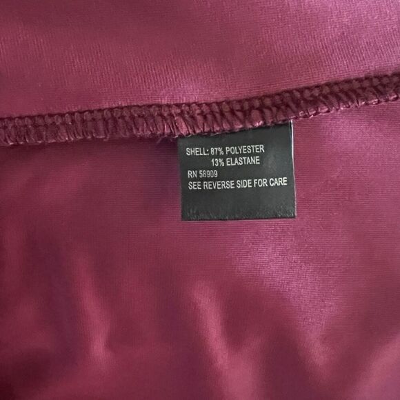 NWT Gianni Bini Midnight Glamour Pam Velvet Crew Neck Long Sleeve Dress Merlot L - Picture 5 of 7